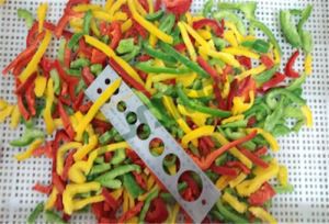 Frosinn blandaður pipar sneið